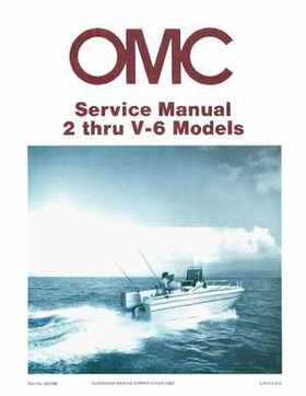 1983 Johnson/Evinrude 2 thru V-6 outboards Service Repair Manual P/N 393765, Page 1