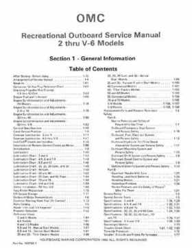 1983 Johnson/Evinrude 2 thru V-6 outboards Service Repair Manual P/N 393765, Page 3