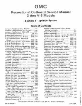 1983 Johnson/Evinrude 2 thru V-6 outboards Service Repair Manual P/N 393765, Page 191