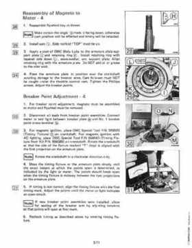 1983 Johnson/Evinrude 2 thru V-6 outboards Service Repair Manual P/N 393765, Page 201