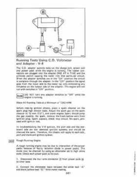 1983 Johnson/Evinrude 2 thru V-6 outboards Service Repair Manual P/N 393765, Page 271