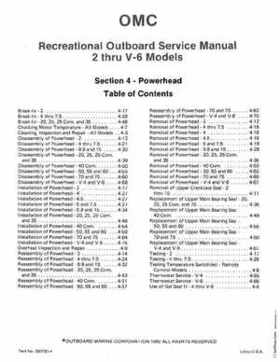 1983 Johnson/Evinrude 2 thru V-6 outboards Service Repair Manual P/N 393765, Page 276