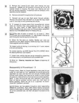1983 Johnson/Evinrude 2 thru V-6 outboards Service Repair Manual P/N 393765, Page 289