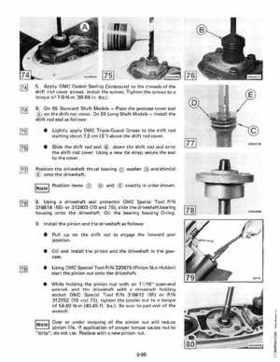 1983 Johnson/Evinrude 2 thru V-6 outboards Service Repair Manual P/N 393765, Page 502