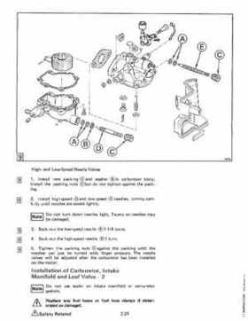 1984 Johnson Evinrude 2 thru V-6 Service Repair Manual P/N 394607, Page 138