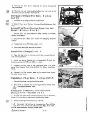 1984 Johnson Evinrude 2 thru V-6 Service Repair Manual P/N 394607, Page 142