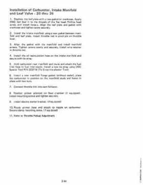 1984 Johnson Evinrude 2 thru V-6 Service Repair Manual P/N 394607, Page 158