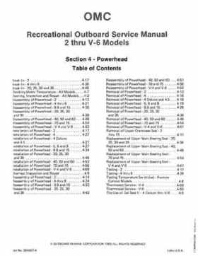 1984 Johnson Evinrude 2 thru V-6 Service Repair Manual P/N 394607, Page 267