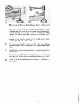 1984 Johnson Evinrude 2 thru V-6 Service Repair Manual P/N 394607, Page 277
