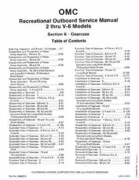 1984 Johnson Evinrude 2 thru V-6 Service Repair Manual P/N 394607, Page 392
