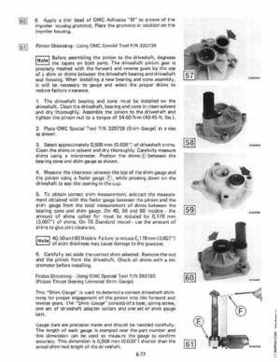 1984 Johnson Evinrude 2 thru V-6 Service Repair Manual P/N 394607, Page 468