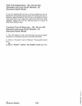 1984 Johnson Evinrude 2 thru V-6 Service Repair Manual P/N 394607, Page 475