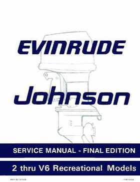 1985 Johnson/Evinrude 2 thru V-6 models service repair manual final edition P/N 507508, Page 1