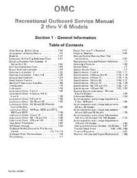 1985 Johnson/Evinrude 2 thru V-6 models service repair manual final edition P/N 507508, Page 3