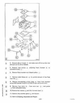 1985 Johnson/Evinrude 2 thru V-6 models service repair manual final edition P/N 507508, Page 179