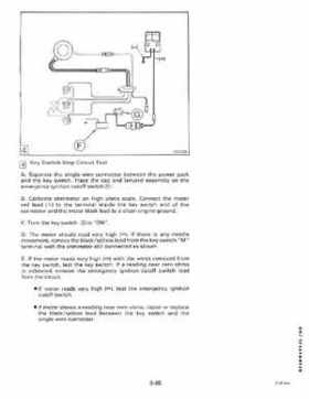 1985 Johnson/Evinrude 2 thru V-6 models service repair manual final edition P/N 507508, Page 276