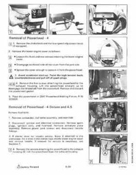 1985 Johnson/Evinrude 2 thru V-6 models service repair manual final edition P/N 507508, Page 332