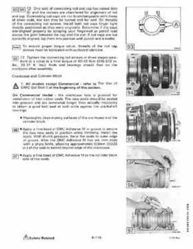 1985 Johnson/Evinrude 2 thru V-6 models service repair manual final edition P/N 507508, Page 416