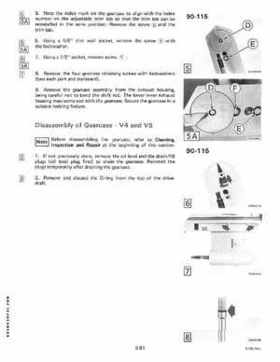 1985 Johnson/Evinrude 2 thru V-6 models service repair manual final edition P/N 507508, Page 579