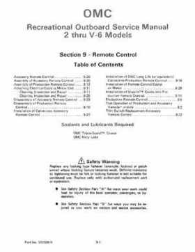 1985 Johnson/Evinrude 2 thru V-6 models service repair manual final edition P/N 507508, Page 663