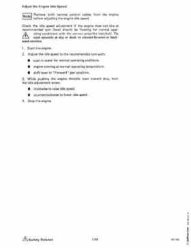 1985 OMC 65, 100 and 155 HP Models Commercial Service Repair manual, PN 507450-D, Page 72