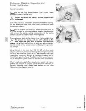1985 OMC 65, 100 and 155 HP Models Commercial Service Repair manual, PN 507450-D, Page 110