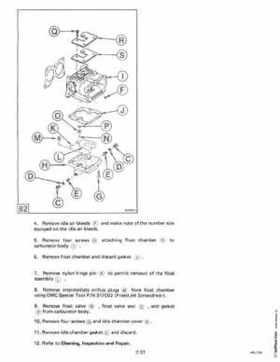 1985 OMC 65, 100 and 155 HP Models Commercial Service Repair manual, PN 507450-D, Page 126