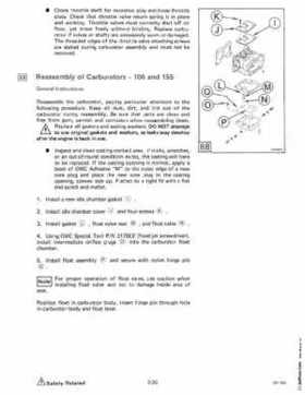 1985 OMC 65, 100 and 155 HP Models Commercial Service Repair manual, PN 507450-D, Page 128