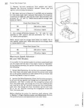 1985 OMC 65, 100 and 155 HP Models Commercial Service Repair manual, PN 507450-D, Page 161