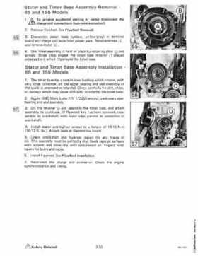 1985 OMC 65, 100 and 155 HP Models Commercial Service Repair manual, PN 507450-D, Page 163