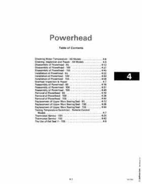 1985 OMC 65, 100 and 155 HP Models Commercial Service Repair manual, PN 507450-D, Page 185