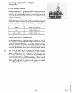 1985 OMC 65, 100 and 155 HP Models Commercial Service Repair manual, PN 507450-D, Page 187