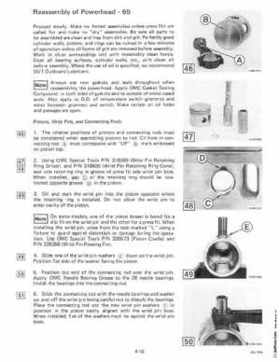 1985 OMC 65, 100 and 155 HP Models Commercial Service Repair manual, PN 507450-D, Page 200