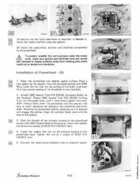 1985 OMC 65, 100 and 155 HP Models Commercial Service Repair manual, PN 507450-D, Page 206