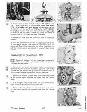 1985 OMC 65, 100 and 155 HP Models Commercial Service Repair manual, PN 507450-D, Page 211