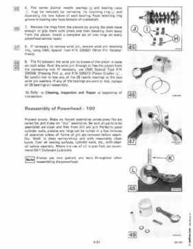 1985 OMC 65, 100 and 155 HP Models Commercial Service Repair manual, PN 507450-D, Page 215