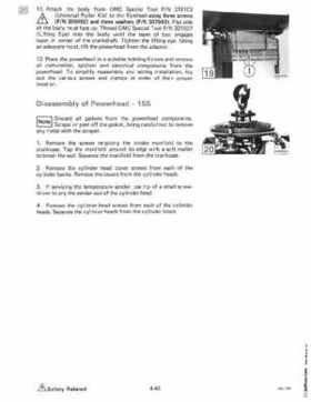 1985 OMC 65, 100 and 155 HP Models Commercial Service Repair manual, PN 507450-D, Page 229