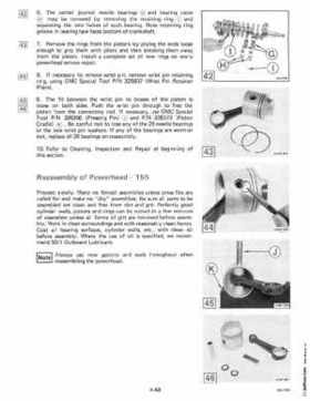1985 OMC 65, 100 and 155 HP Models Commercial Service Repair manual, PN 507450-D, Page 233