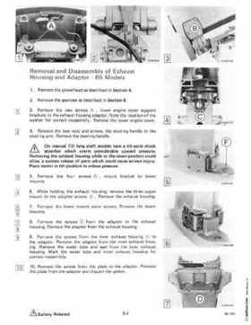 1985 OMC 65, 100 and 155 HP Models Commercial Service Repair manual, PN 507450-D, Page 247