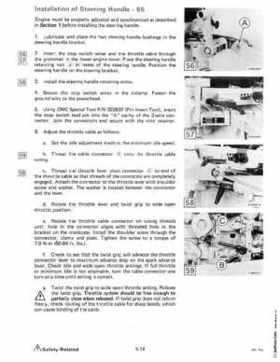 1985 OMC 65, 100 and 155 HP Models Commercial Service Repair manual, PN 507450-D, Page 257