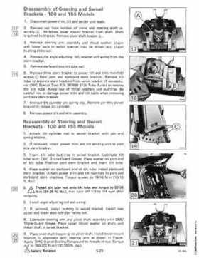 1985 OMC 65, 100 and 155 HP Models Commercial Service Repair manual, PN 507450-D, Page 263