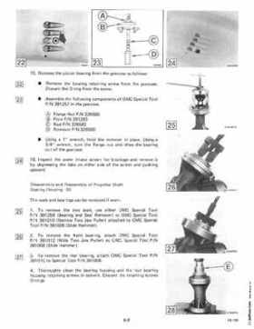 1985 OMC 65, 100 and 155 HP Models Commercial Service Repair manual, PN 507450-D, Page 272