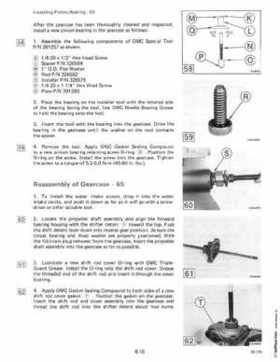 1985 OMC 65, 100 and 155 HP Models Commercial Service Repair manual, PN 507450-D, Page 279
