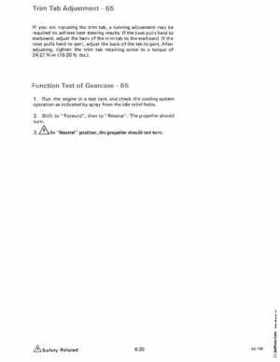 1985 OMC 65, 100 and 155 HP Models Commercial Service Repair manual, PN 507450-D, Page 284