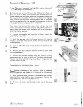 1985 OMC 65, 100 and 155 HP Models Commercial Service Repair manual, PN 507450-D, Page 307