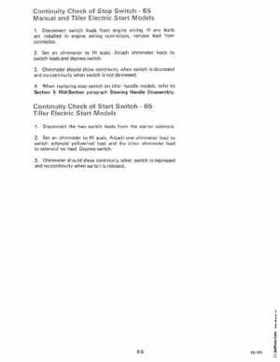 1985 OMC 65, 100 and 155 HP Models Commercial Service Repair manual, PN 507450-D, Page 339
