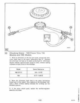 1985 OMC 65, 100 and 155 HP Models Commercial Service Repair manual, PN 507450-D, Page 358