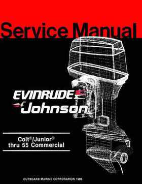 1987 Johnson Evinrude "CD" Colt/Junior thru 55 Commercial service repair manual, P/N 507546, Page 1