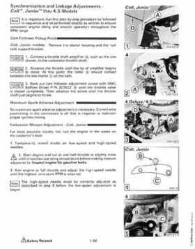 1987 Johnson Evinrude "CD" Colt/Junior thru 55 Commercial service repair manual, P/N 507546, Page 83