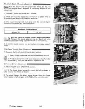 1987 Johnson Evinrude "CD" Colt/Junior thru 55 Commercial service repair manual, P/N 507546, Page 93
